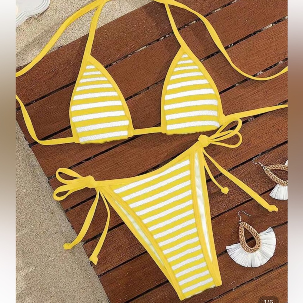 Yellow bikini